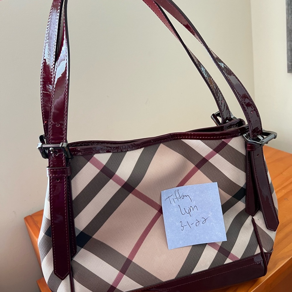 Burberry small Napier berry handbag